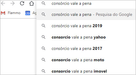 Google Suggest - escolhendo a palavra-chave